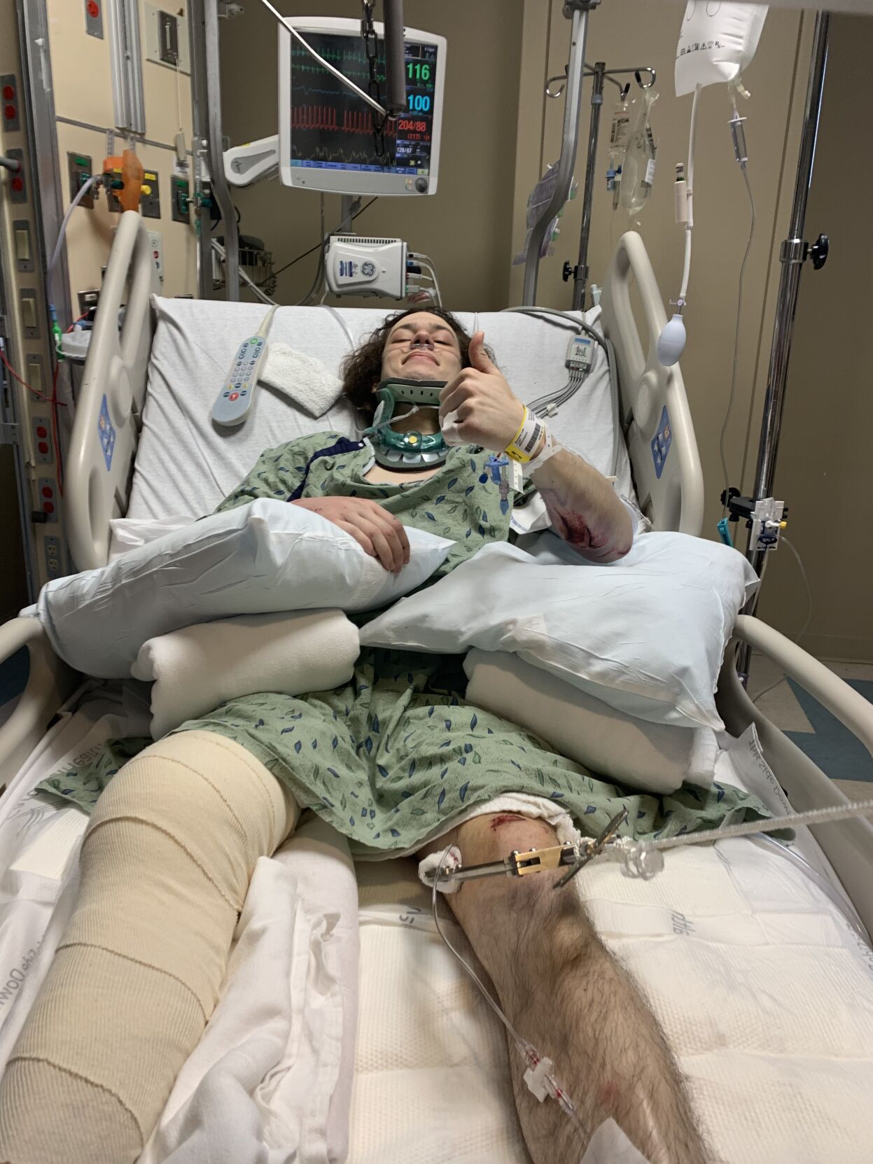 Luke Bononno Hospital Bed